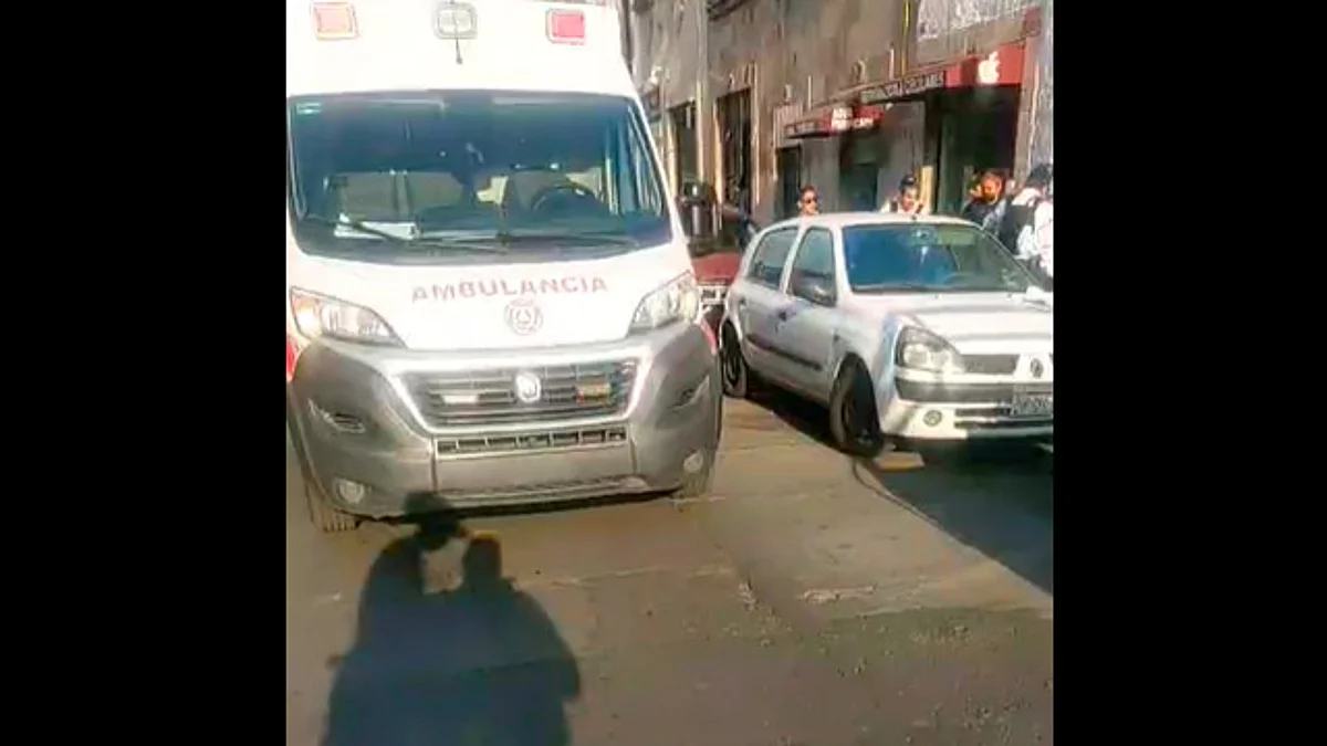 La víctima fue trasladada a un hospital