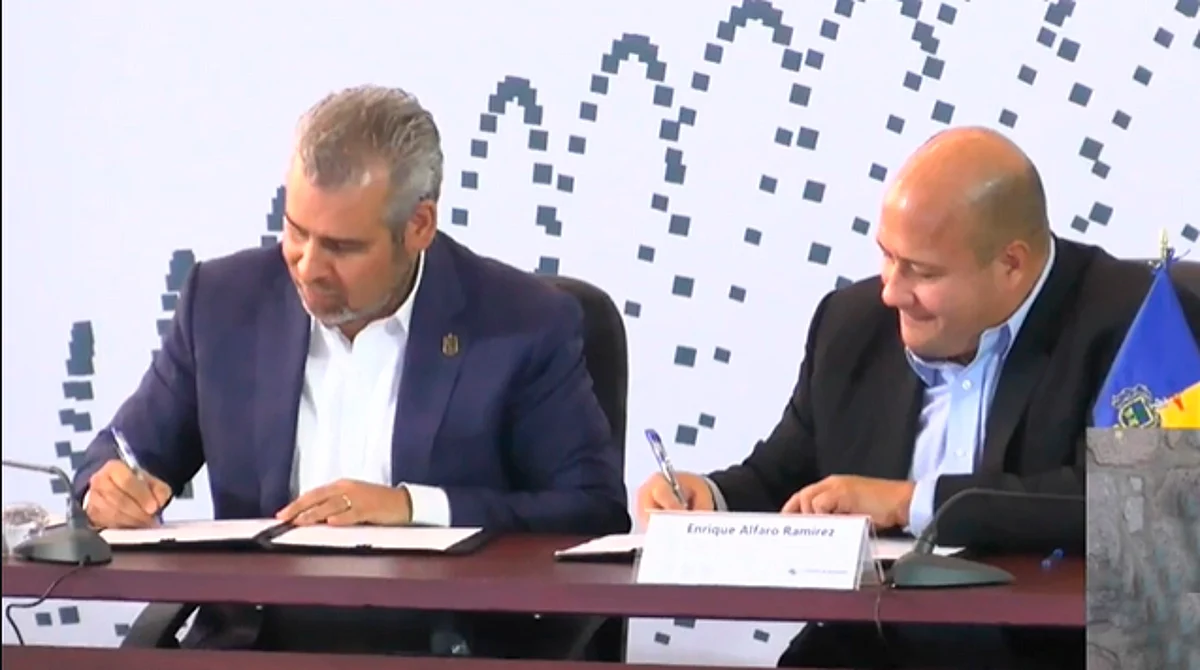Gobernadores de Michoacán y Jalisco firman convenio de seguridad