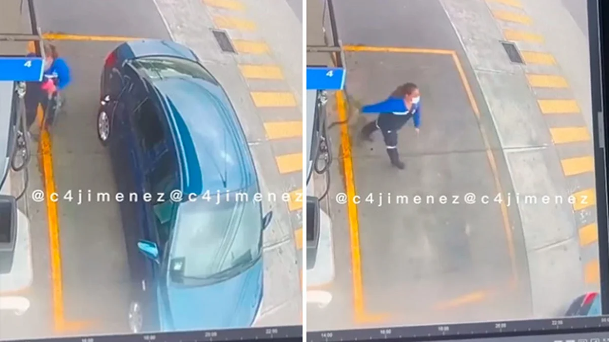 Gandalla nivel: hombre carga gasolina y se va sin pagar