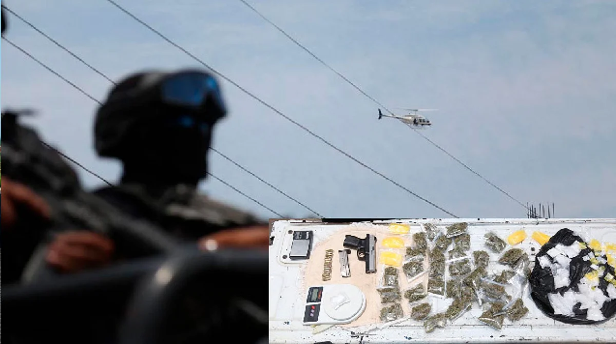 Tras operativo en Morelia, detienen a 5 con droga, arma de fuego y vehículos