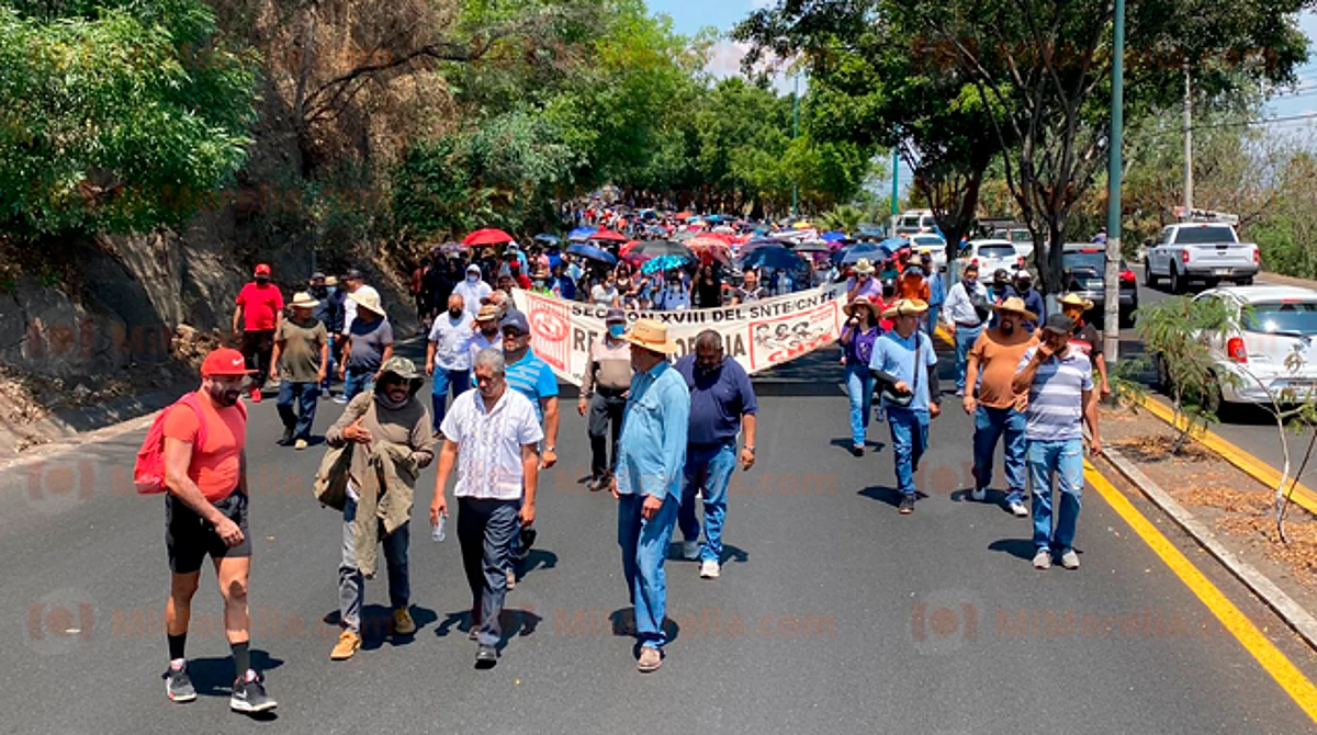 Inicia marcha en Morelia de Poder de Base; llegará a Palacio de Gobierno