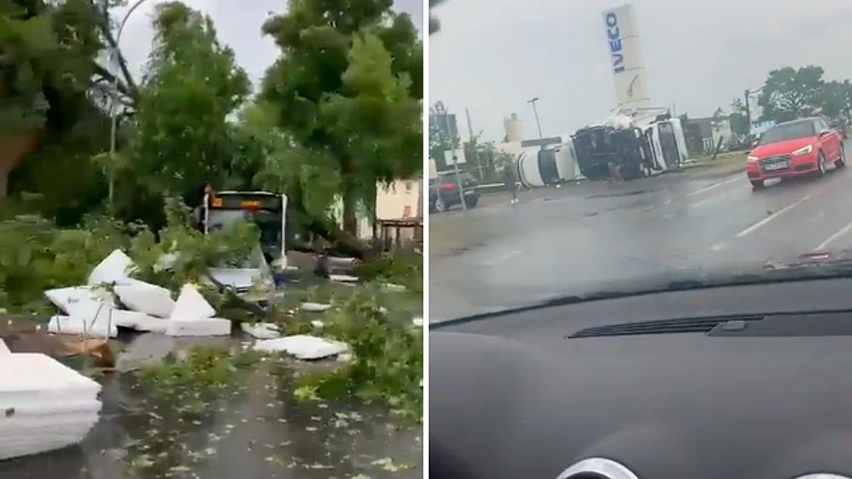 Tornado en Alemania deja 30 heridos e importantes daños materiales