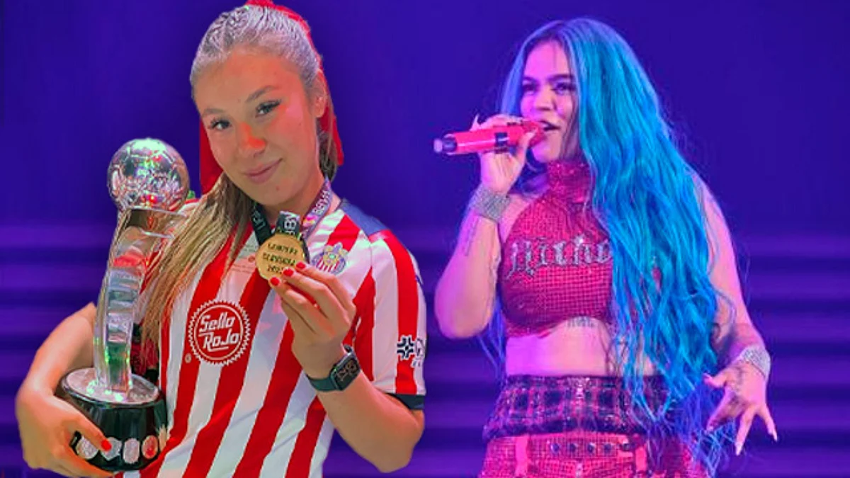 Karol G interrumpe concierto para mandar un mensaje a jugadora del Club Chivas