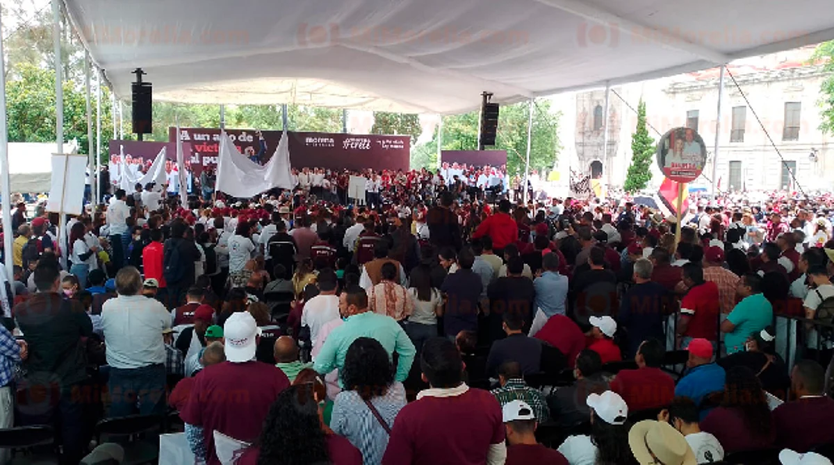La dirigente dijo que el proyecto de Morena se defiende con acciones