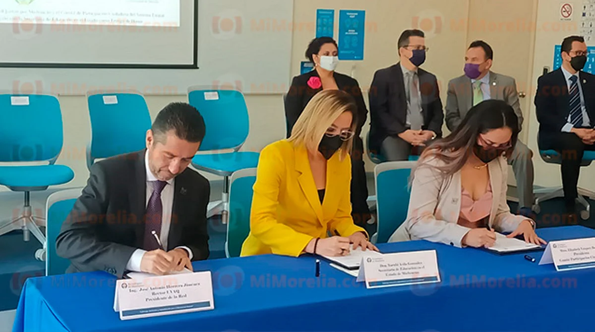 Firman pacto para promover anticorrupción en universidades de Michoacán