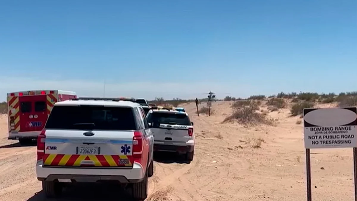 Se estrella avión militar de EU en California; reportan 4 muertos