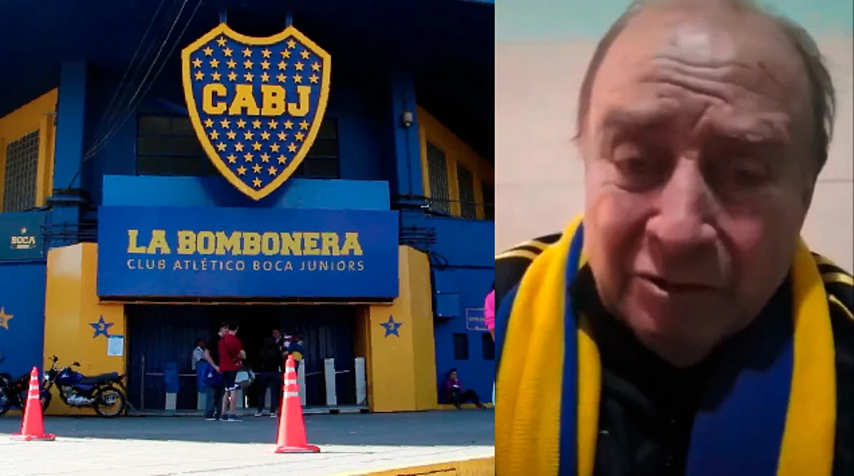 Abuelito aficionado del Boca va por primera vez al estadio; le venden boletos falsos