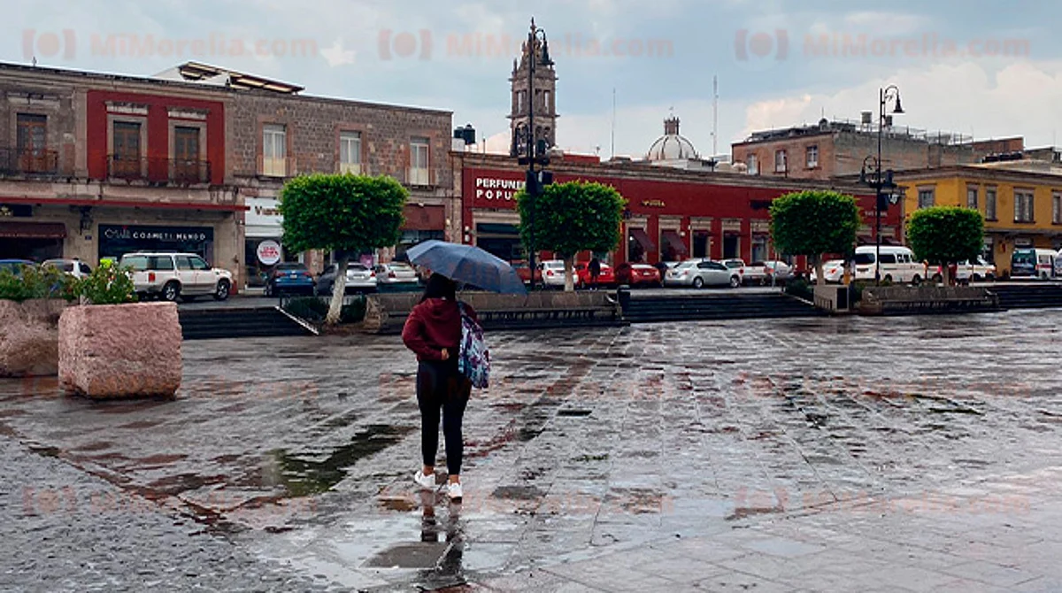 Continuarán las lluvias este lunes en Morelia