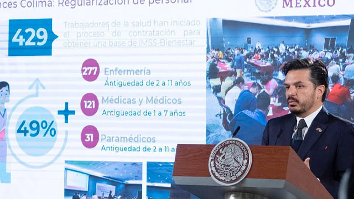 Indicó que en Colima se tiene la meta de regularizar a 870 trabajadores eventuales, de los cuales 429 han iniciado el proceso de contratación para obtener una base