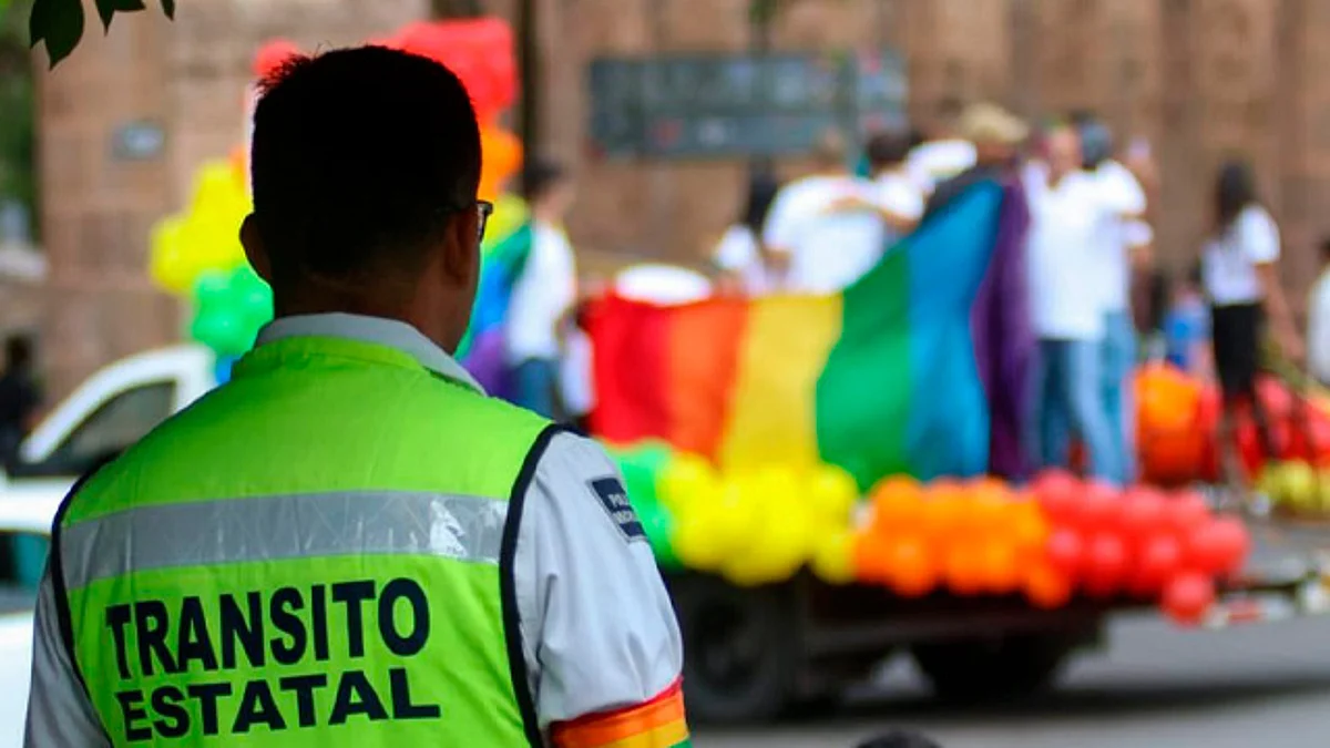 SSP brinda seguridad y asistencia durante marcha Pride Michoacán
