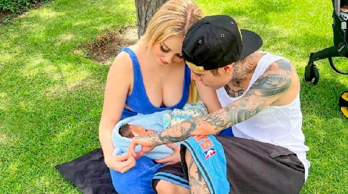 Santa Fe Klan y Maya Nazor ya son papás y comparten las primeras fotos de Luka