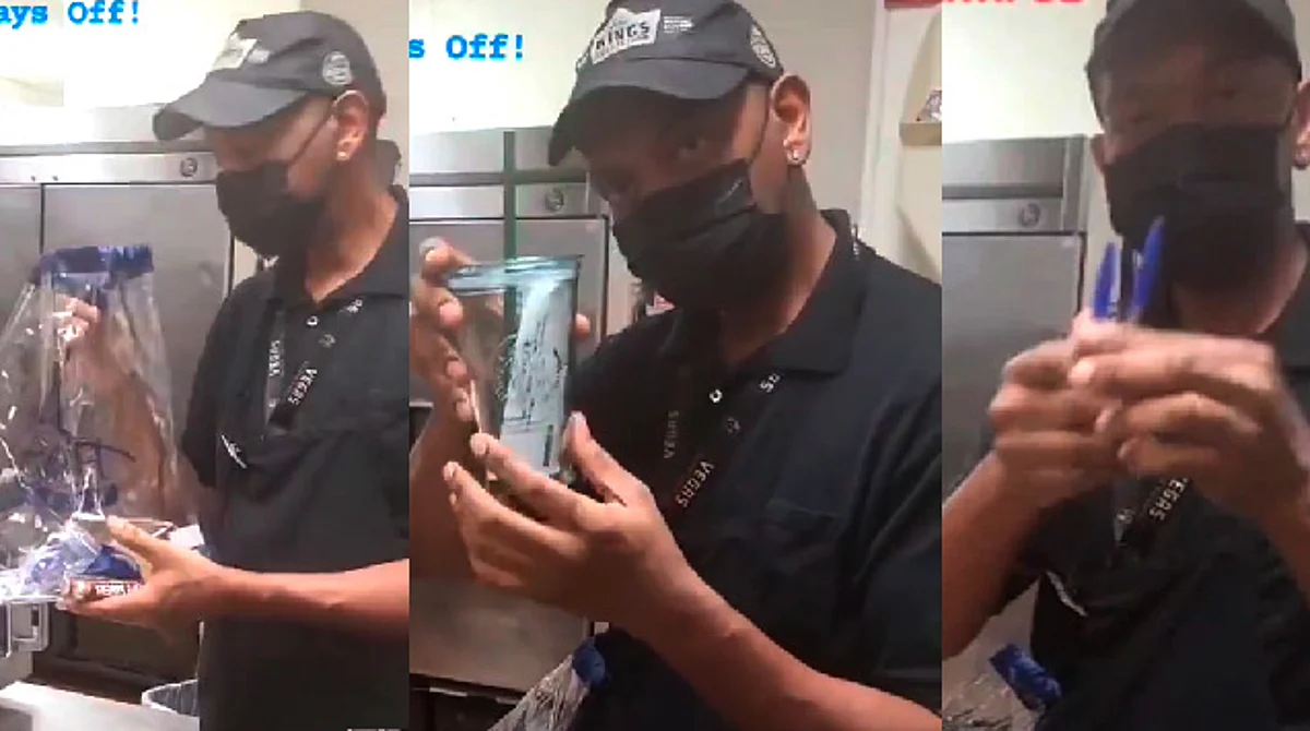 Trabajó por 27 años en una empresa; de despedida le dan dulces y un vaso de plástico