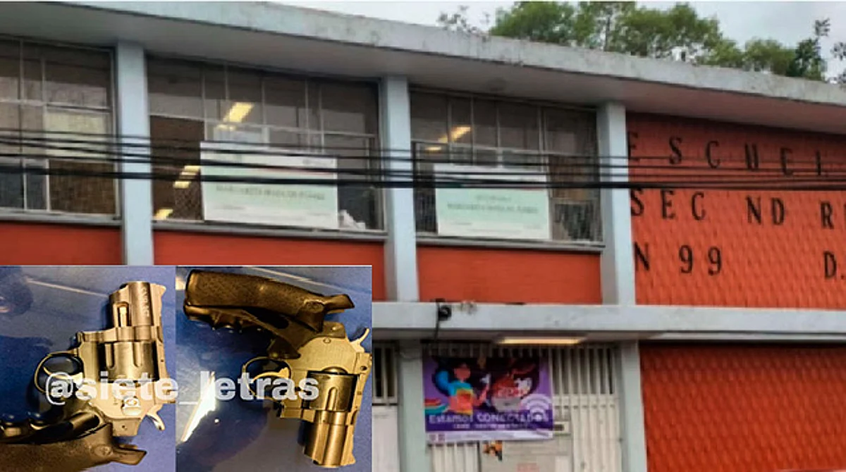 Alumno de 13 años lleva revólver a su secundaria para intimidar a compañeros en CDMX