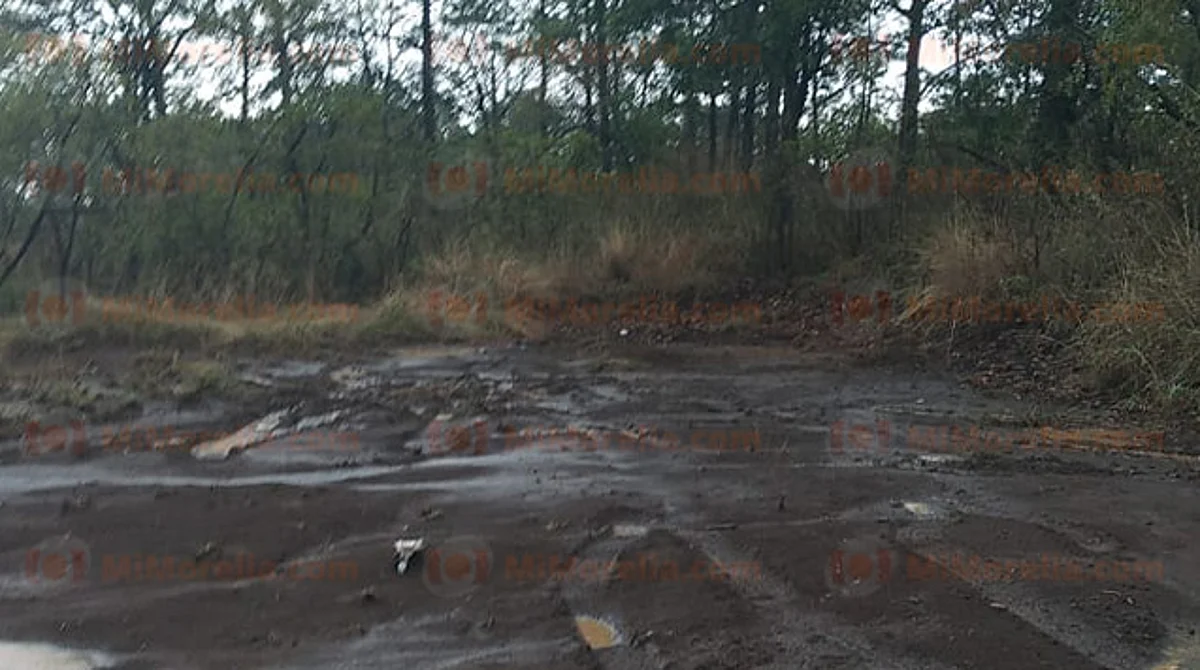 Lluvia deja al descubierto restos de hombre semienterrado, en Michoacán
