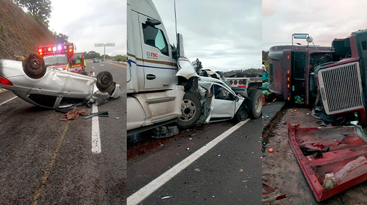 Se registran 3 accidentes en la Siglo XXI; 2 muertos, preliminar