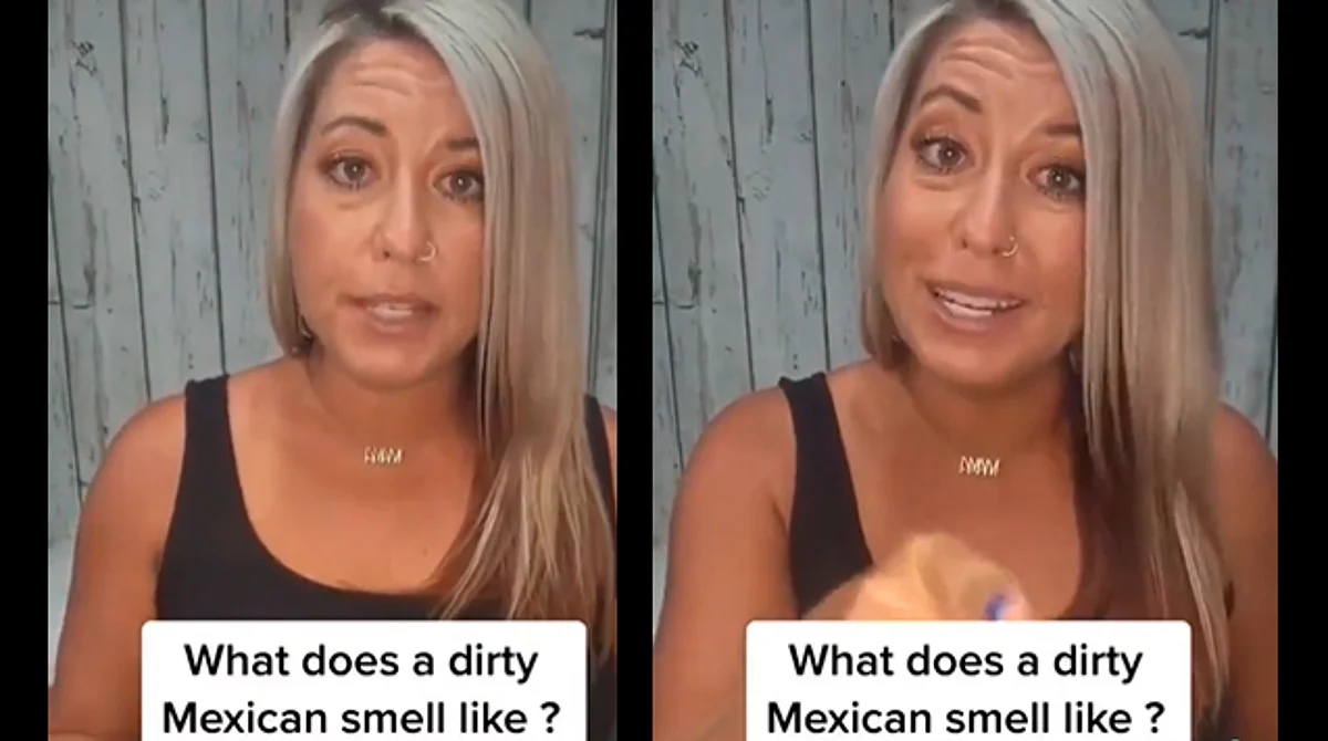 "Cada vez que sudo es sucio sudor mexicano saliendo de todos los orificios”, dijo la mujer