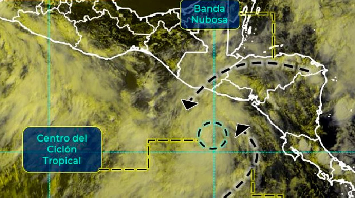 Se forma depresión tropical Tres-E, cerca de las costas de Chiapas