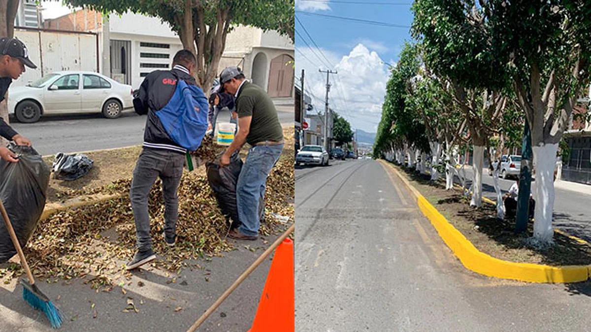 Tarimbarenses se suman a la jornada de limpieza sobre Paseo Erandeni