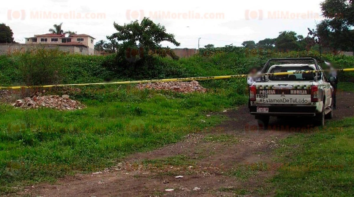 Hallan cadáver maniatado en colonia Ampliación Lago 1 de Morelia