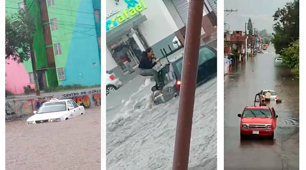 Lluvia deja inundaciones, "atrapados" y vegetación caída y más en Morelia