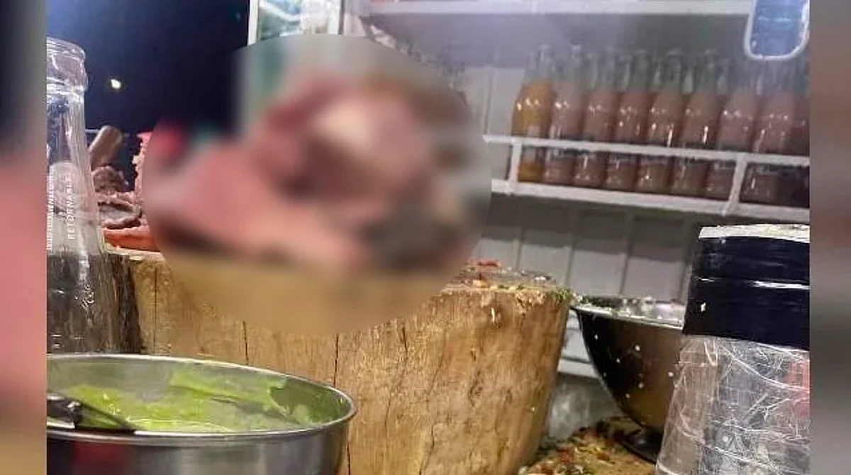 Viralizan presunta cabeza de perro en taquería de la CDMX