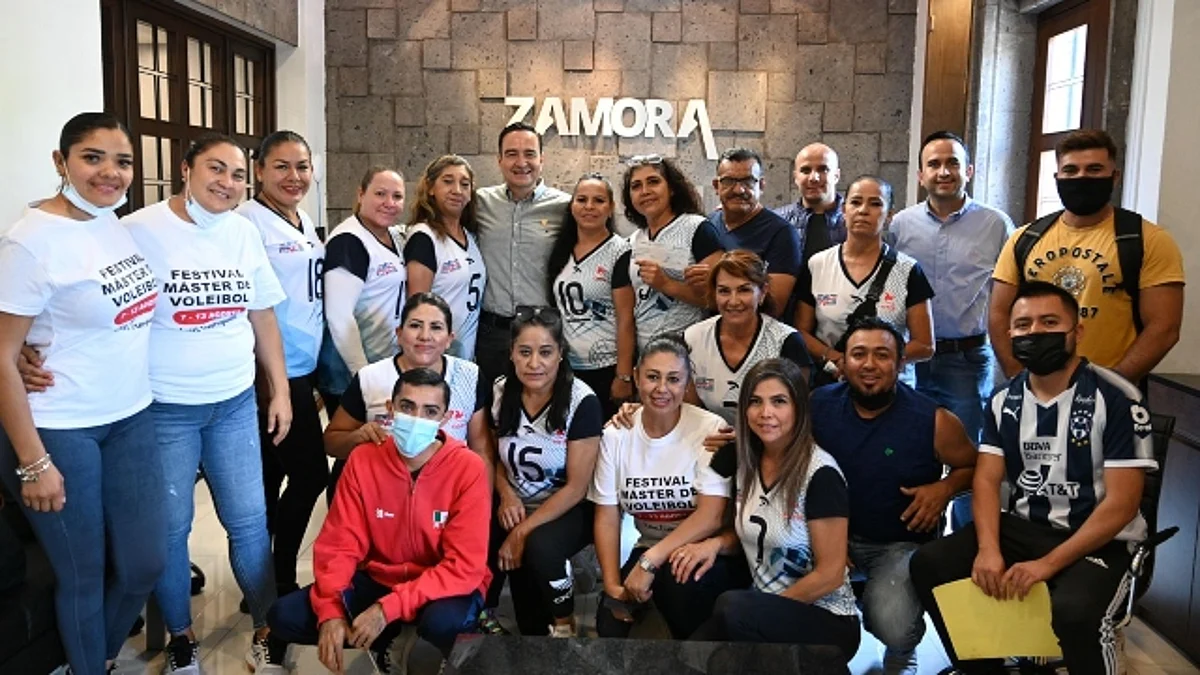El presidente municipal confió en que los deportistas pondrán en alto el nombre de Zamora en Festival Máster de Voleibol