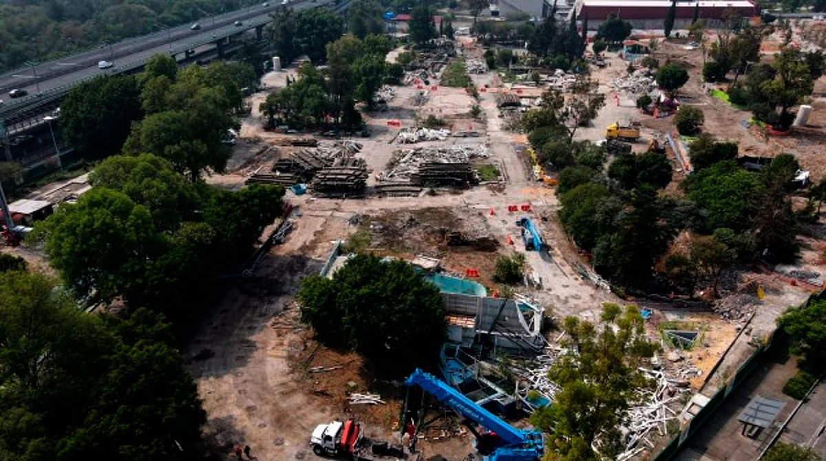 Concluyen tareas de demolición de lo que era la Feria de Chapultepec