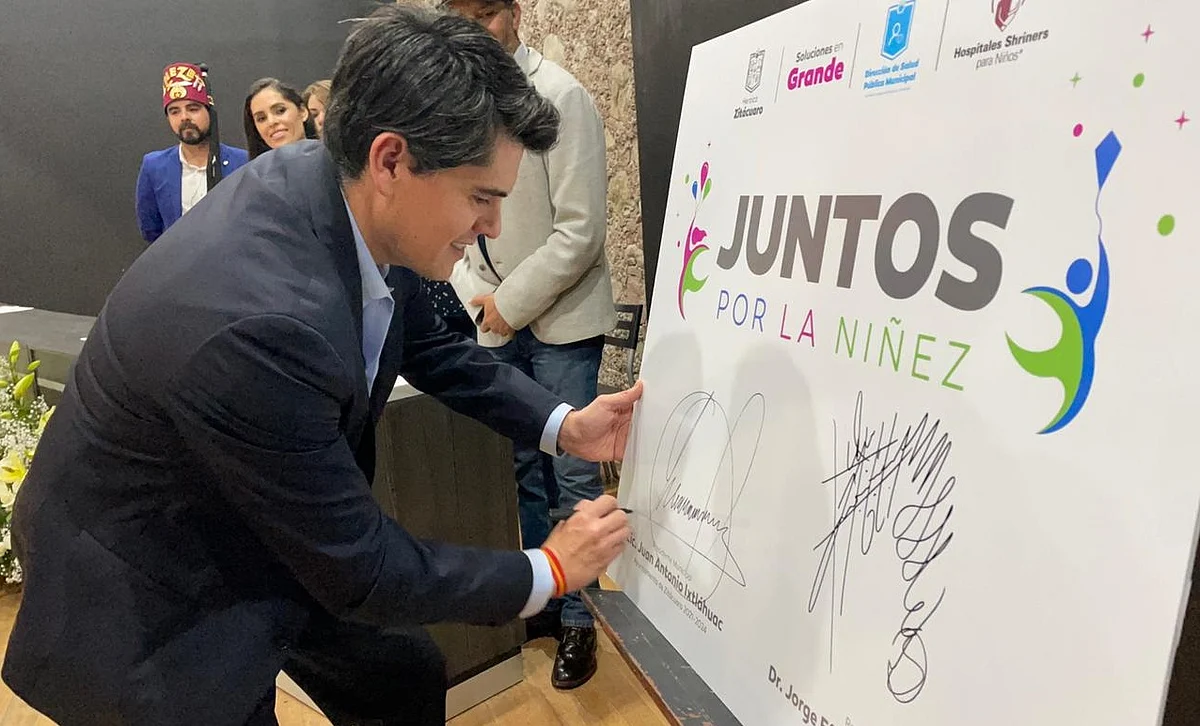Acuerdan Gobierno de Zitácuaro y Hospital Shriners atención gratuita para menores zitacuarenses