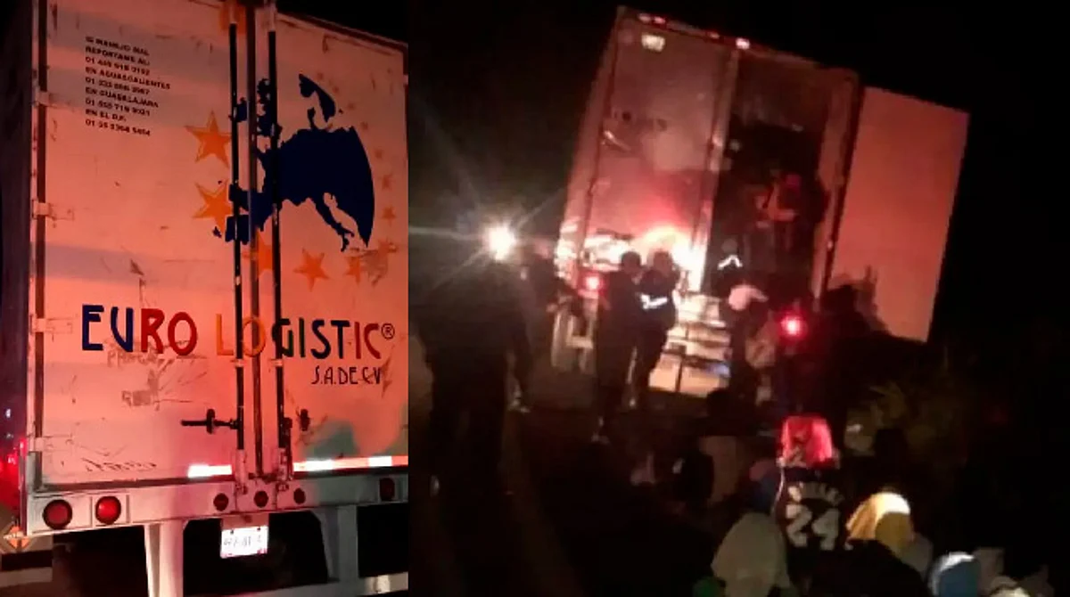 Abandonan tráiler con migrantes en Veracruz ; rescatan a 93