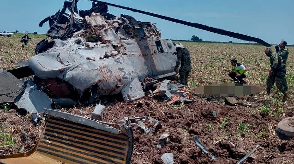 Confirman 14 muertos por colapso de helicóptero de la Marina en Sinaloa