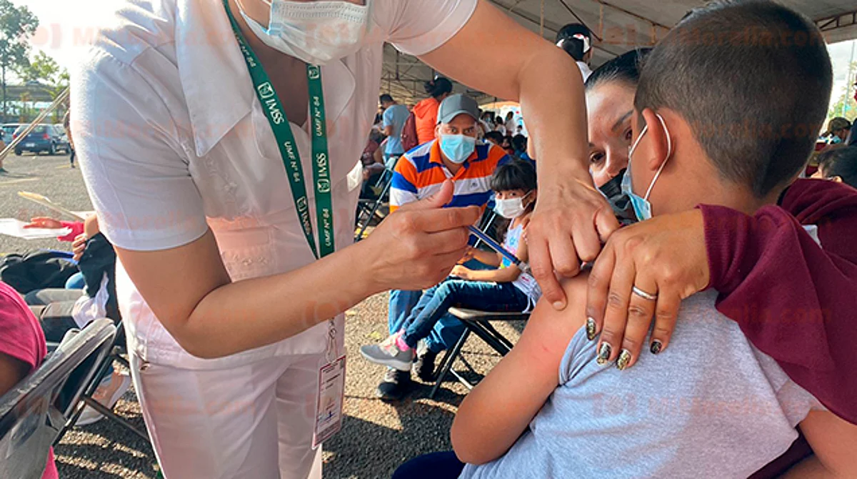 Próximo martes, vacunación para niños de 5 a 11 años en tenencias de Morelia