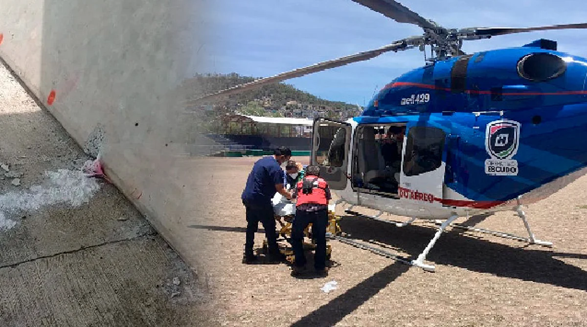 Barda cae sobre 2 niños en primaria de Hidalgo; resultaron heridos de gravedad