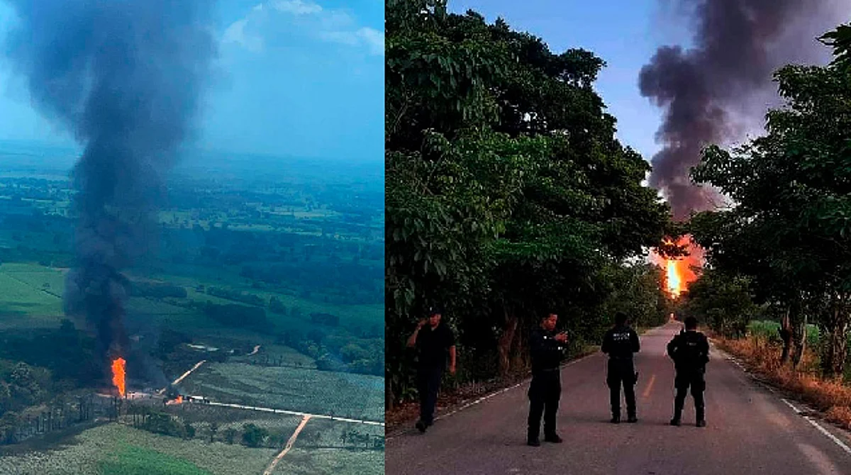 Explota ducto de Pemex en Veracruz; dos personas resultaron lesionadas