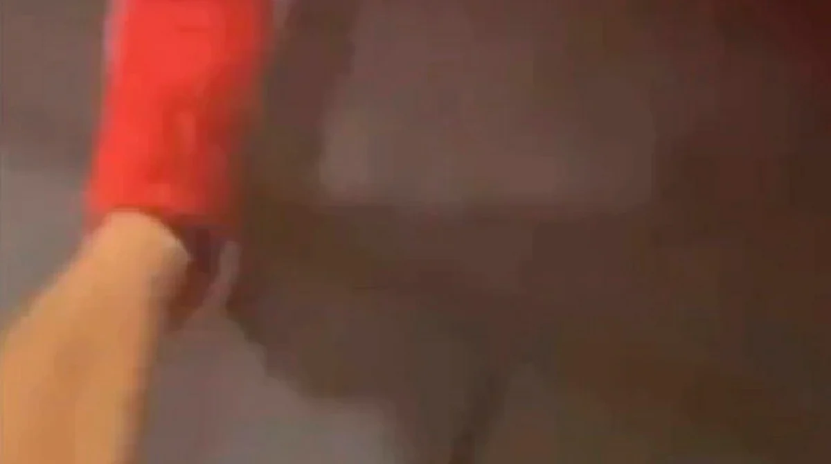 Algunos usuarios manifestaron que se escucha que golpean a la persona