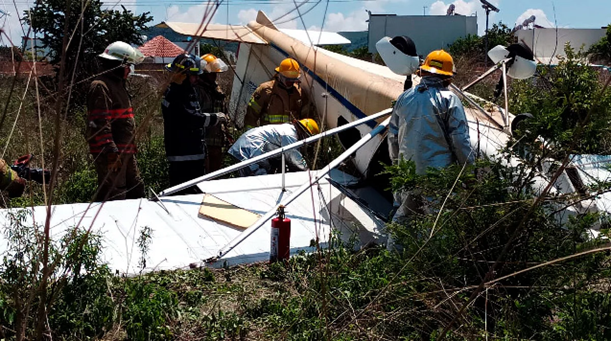 Avioneta se desploma en Morelos; el tripulante salió ileso