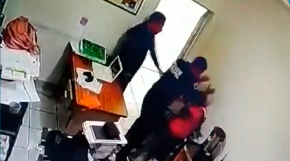 El video fue presentado por Azteca Noticias este día en sus espacios informativos