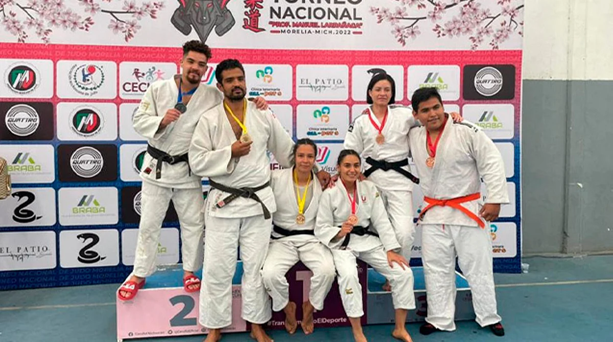 Culmina Michoacán con 25 medallas el Torneo Nacional Manuel Larrañaga de Judo