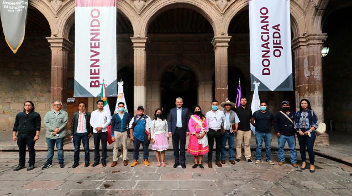 Bedolla restablece relación de Gobierno de Michoacán con pueblos mazahuas