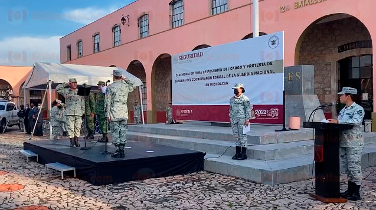 Toma protesta nuevo coordinador de la Guardia Nacional en Michoacán