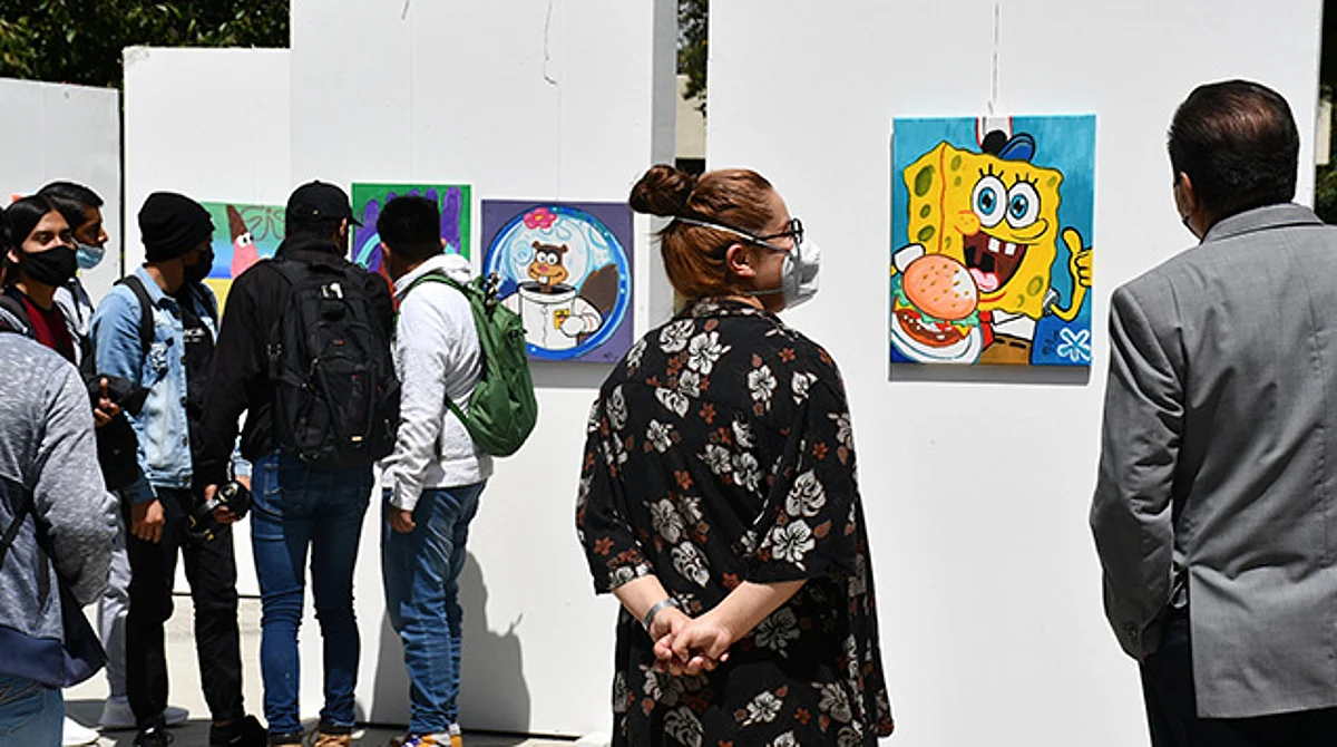 Pintamos toda la casa: universitarios exponen arte de Bob Esponja y se viraliza