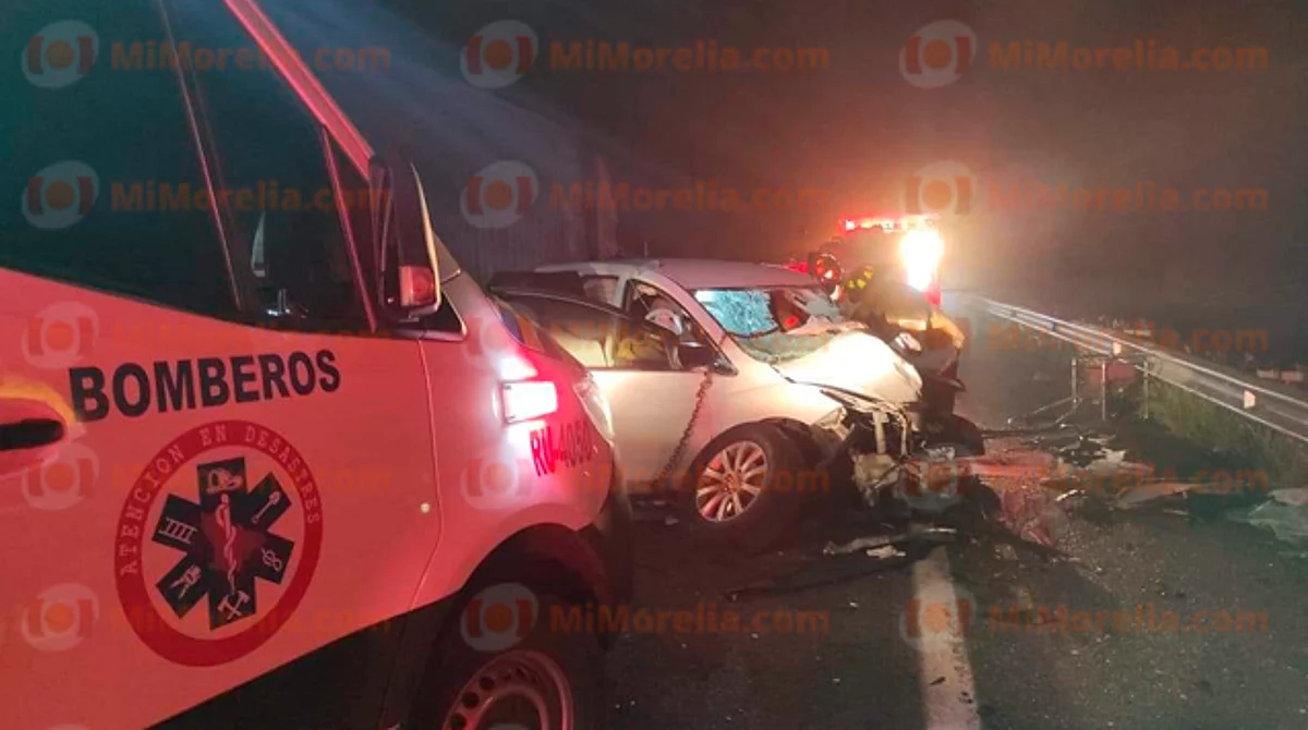 El siniestro tuvo lugar a la altura del kilómetro 97, en las inmediaciones de la antigua caseta de cobro de San Ángel
