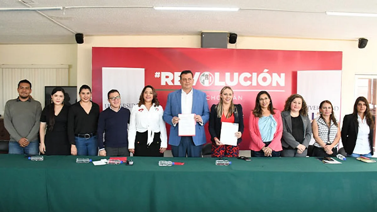 PRI Michoacán firma convenios con las Universidades Nova Spania y Magno Americana