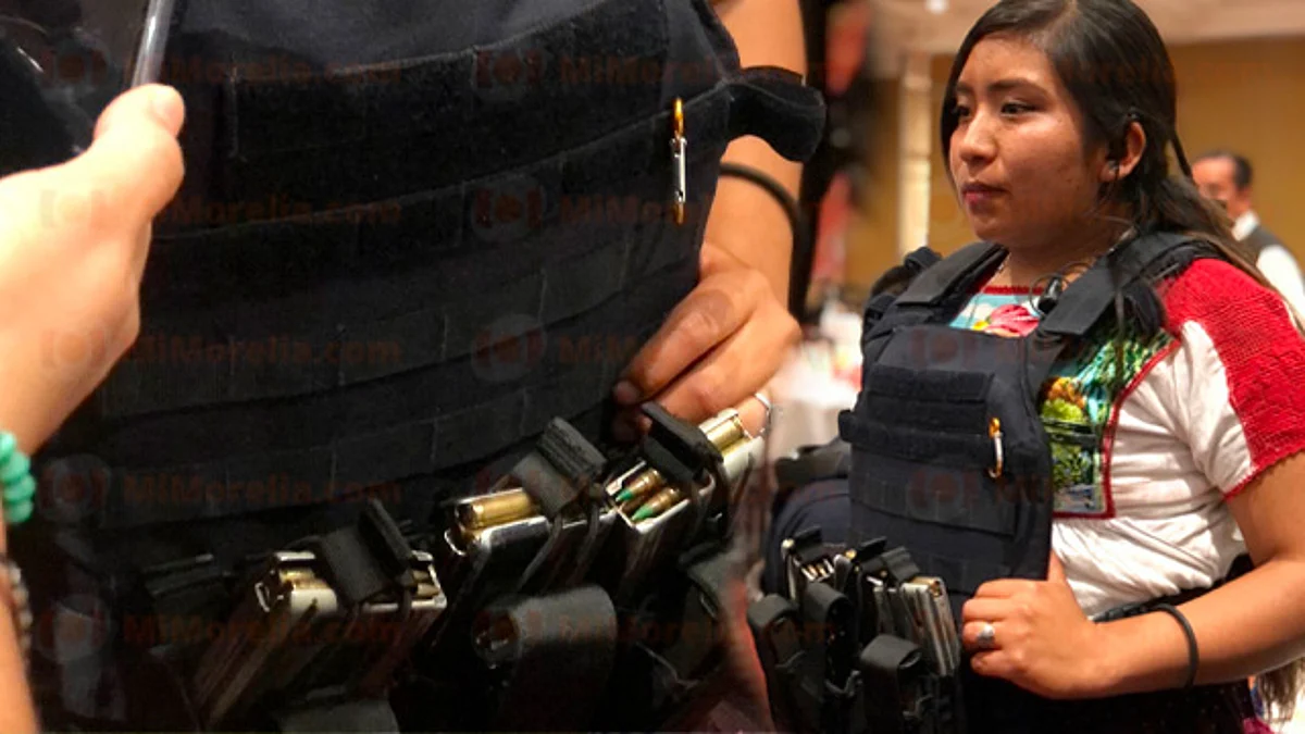Diana Sarahí, mujer indígena que forma parte de la Ronda comunal de Comachuén
