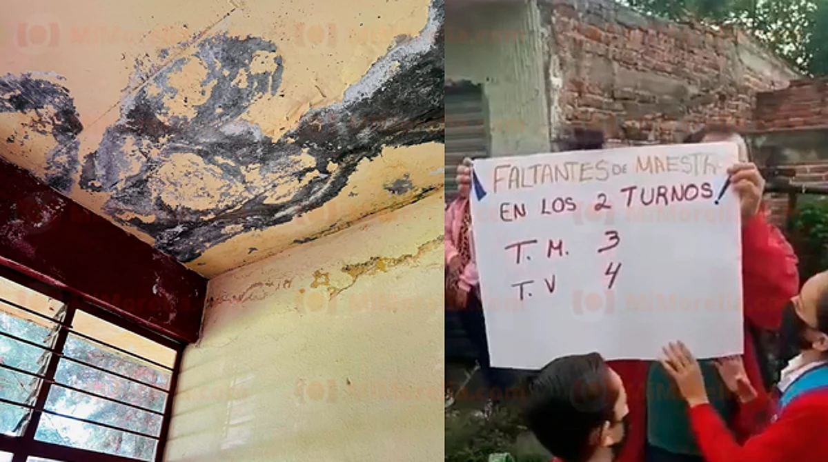 En Pajacuarán padres de familia rechazaron el inicio del ciclo ya que desde hace 6 años, aseveraron, no hay plantilla docente completa