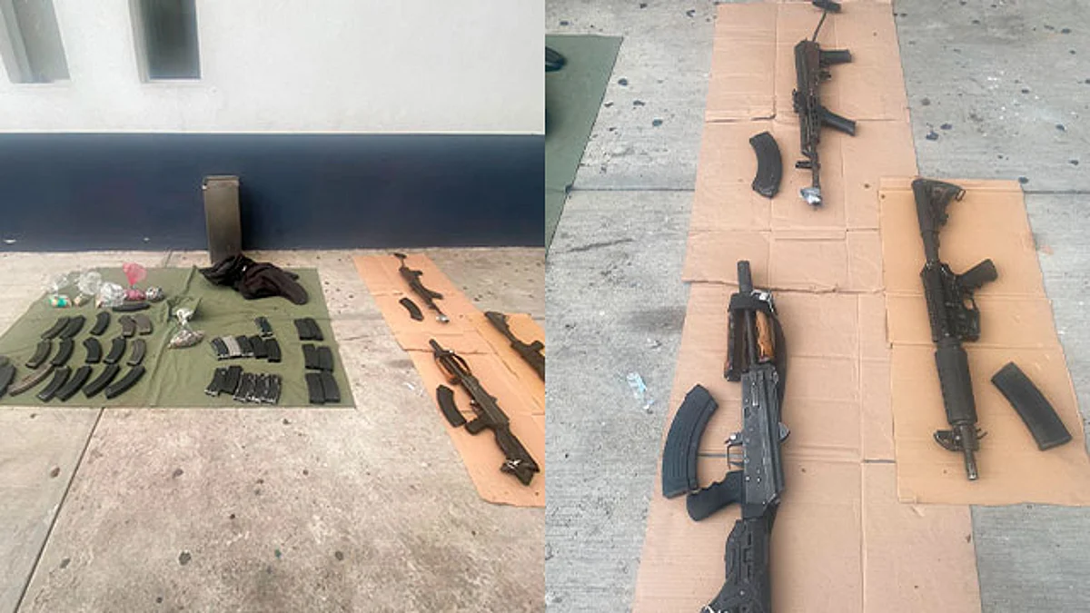 Los detenidos, armas, cargadores y cartuchos fueron asegurados y puestos a disposición del Ministerio Público Federal en Morelia