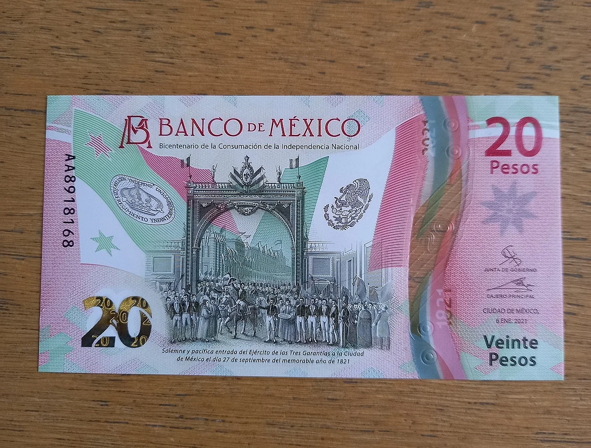 El billete retrata uno de los momentos históricos más importantes de México