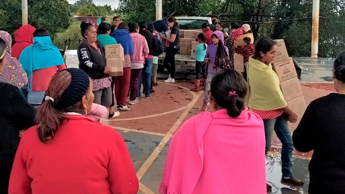 Ante rezago y falta de empleo, familias de Pátzcuaro gestionan y logran despensas