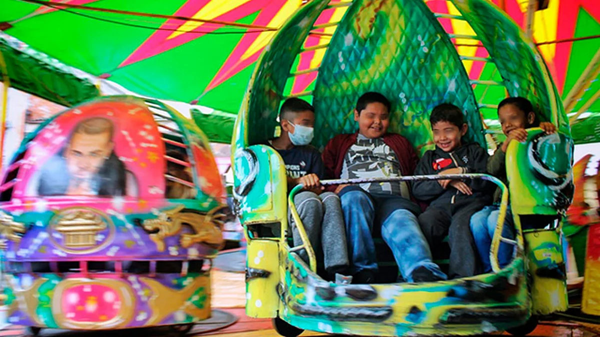 Un éxito, la convivencia con juegos mecánicos gratuitos en plaza de Tarímbaro