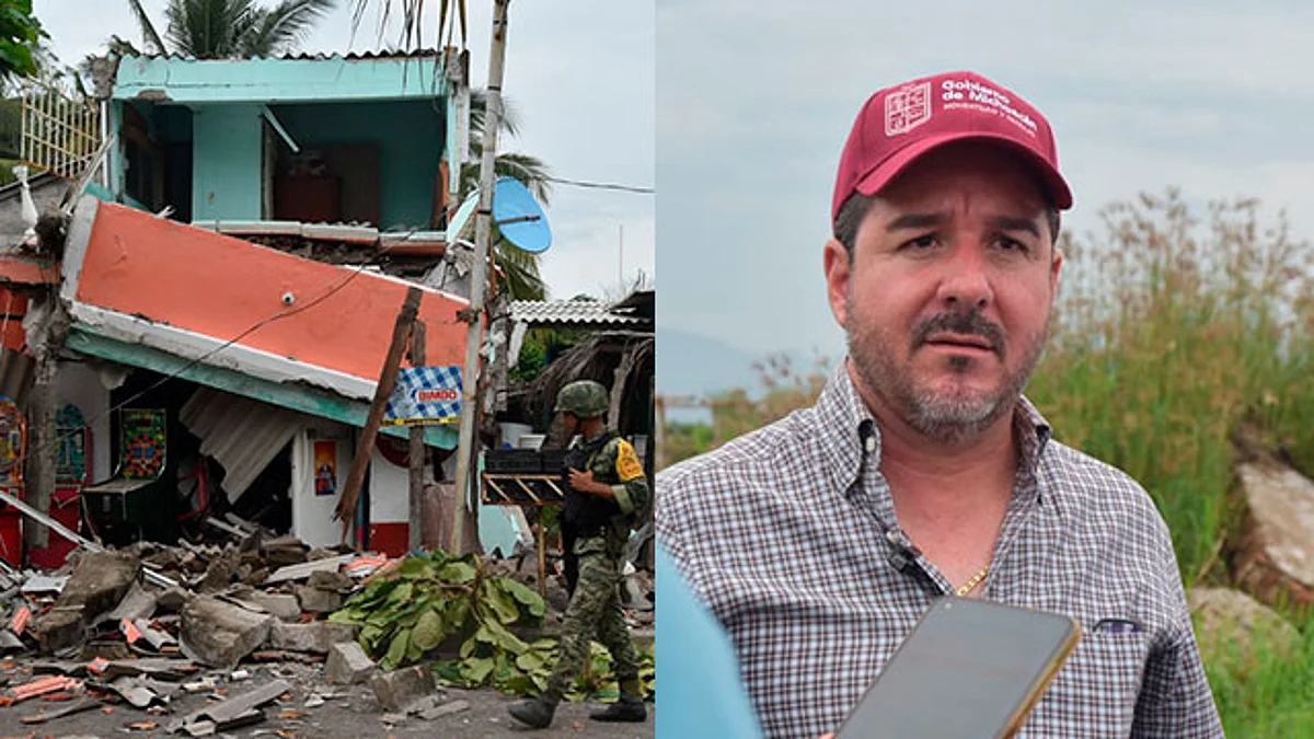El director general del IVEM, informó que en Coahuayana más de 300 viviendas quedaron completamente colapsadas