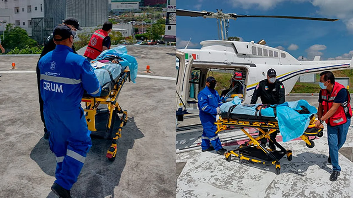 Al llegar al Hospital Infantil de Morelia “Eva Sámano de López Mateos” fue atendido por especialistas en neurocirugía